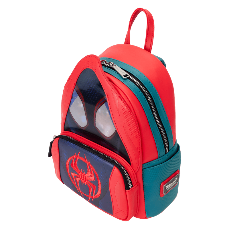 Loungefly Marvel Spider-Verse Miles Morales Hoodie Cosplay Lenticular Mini Backpack - Leo's Treasure Box