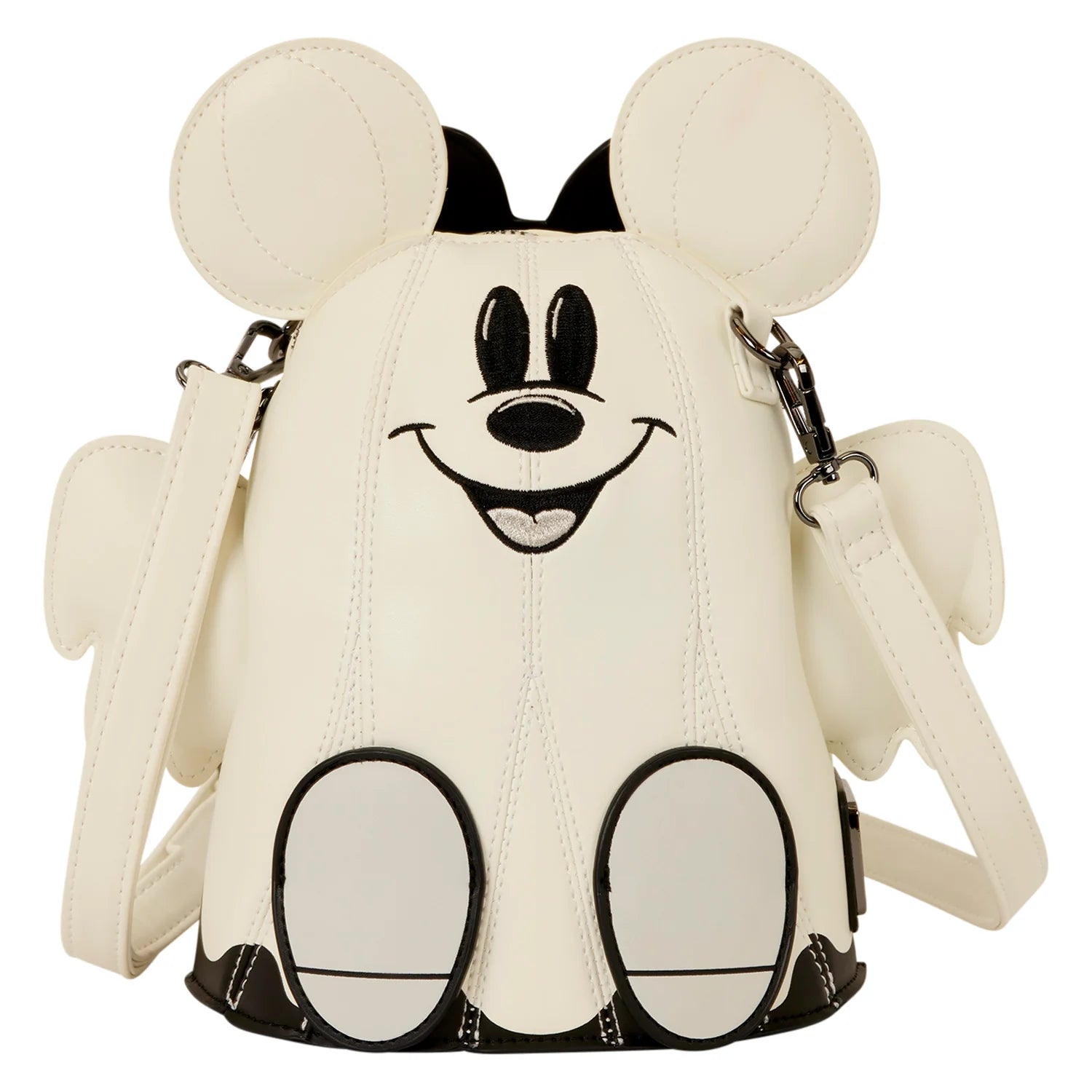 Loungefly Mickey & Minnie Mouse Ghost Glow Figural Disney Crossbody Bag