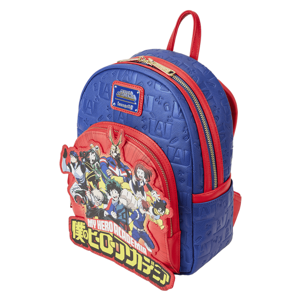 Loungefly My Hero Academia Group Debossed Logo Mini Backpack - Leo's Treasure Box