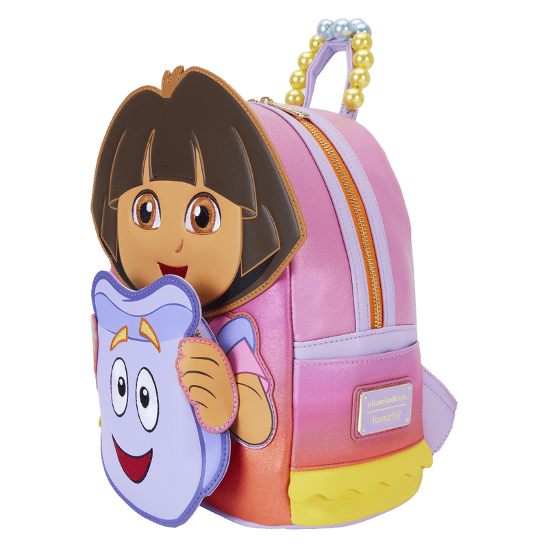 Loungefly Nickelodeon Dora the Explorer Backpack Cosplay Mini Backpack - Leo's Treasure Box
