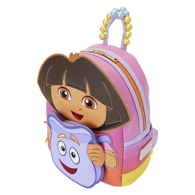 Loungefly Nickelodeon Dora the Explorer Backpack Cosplay Mini Backpack - Leo's Treasure Box