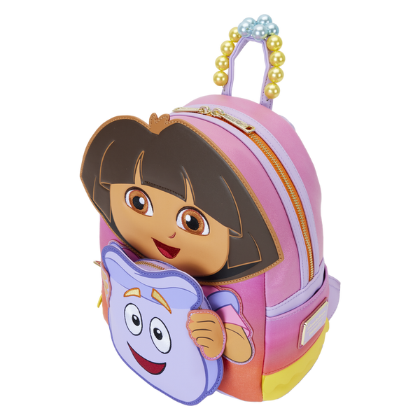 Loungefly Nickelodeon Dora the Explorer Backpack Cosplay Mini Backpack - Leo's Treasure Box