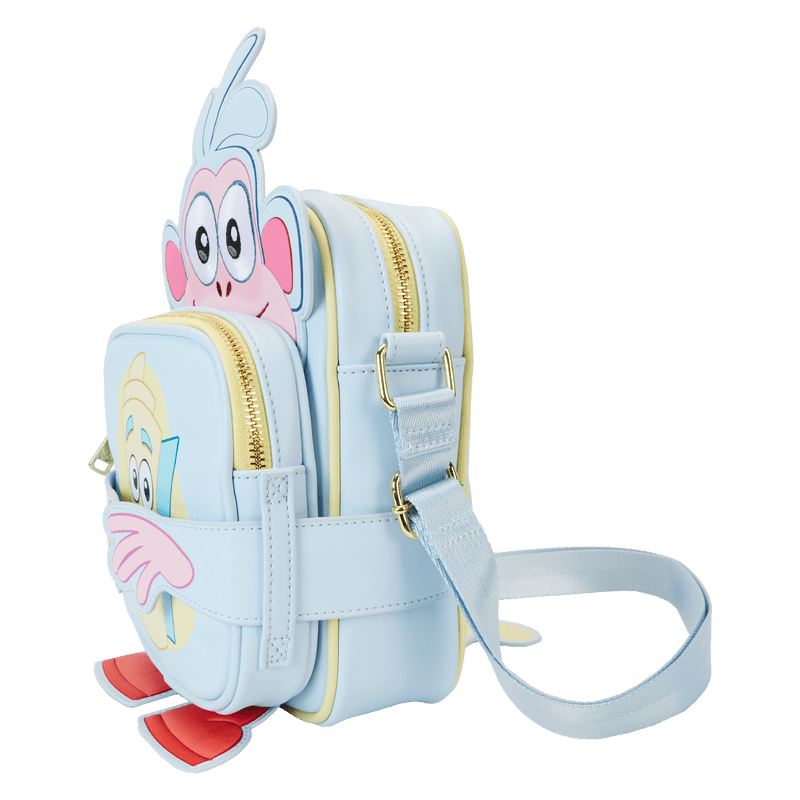 Loungefly Nickelodeon Dora the Explorer Boots Crossbuddies® Cosplay Crossbody Bag with Coin Bag - Leo's Treasure Box