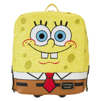 Loungefly Nickelodeon Limited Edition SpongeBob SquarePants 25th Anniversary Sequin Cosplay Mini Backpack - Leo's Treasure Box