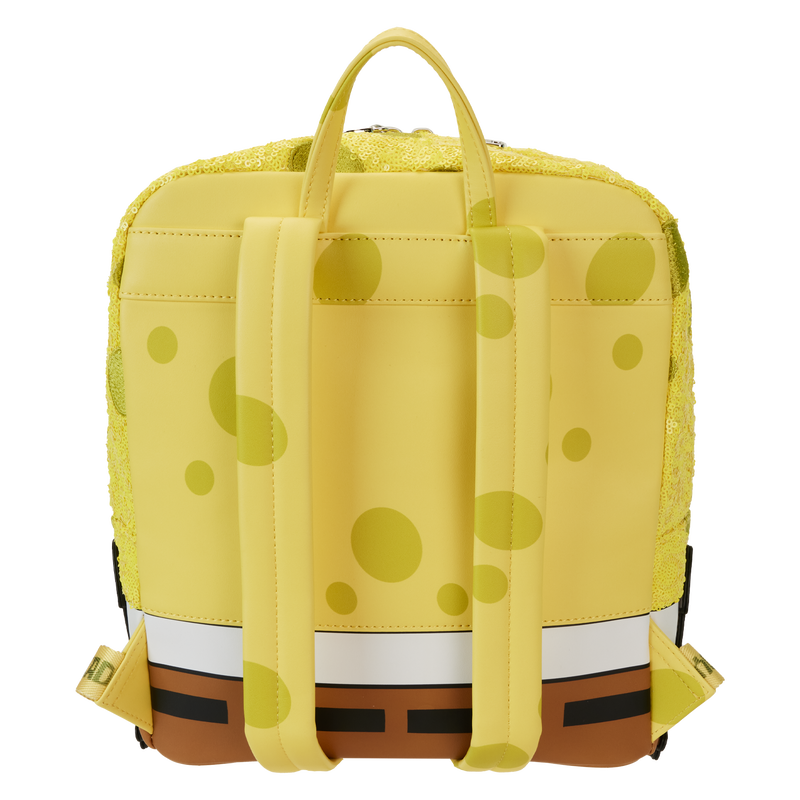 Loungefly Nickelodeon Limited Edition SpongeBob SquarePants 25th Anniversary Sequin Cosplay Mini Backpack - Leo's Treasure Box