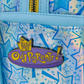 Pin with 'Odd Parents' logo on a blue background with star patterns