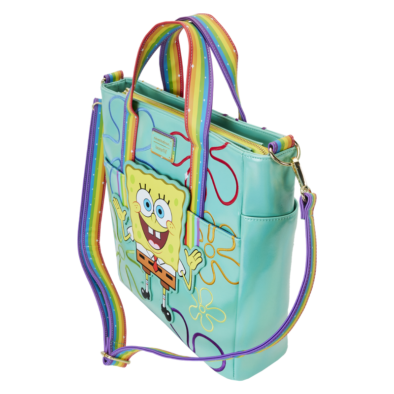 Loungefly Nickelodeon SpongeBob 25th Anniversary Imagination Convertible Tote Bag