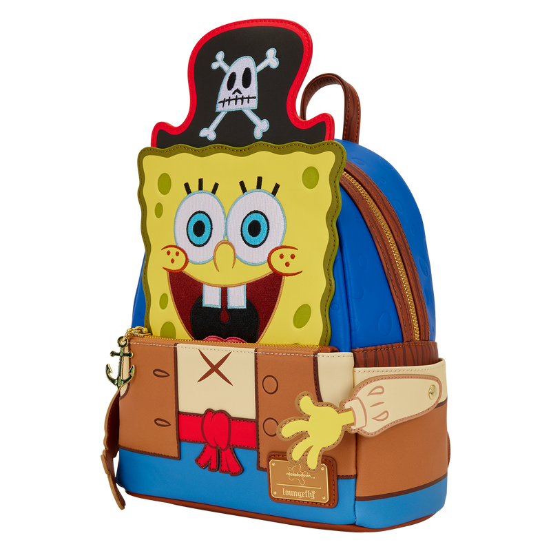 Loungefly Nickelodeon SpongeBob SquarePants Pirate Costume Mini Backpack