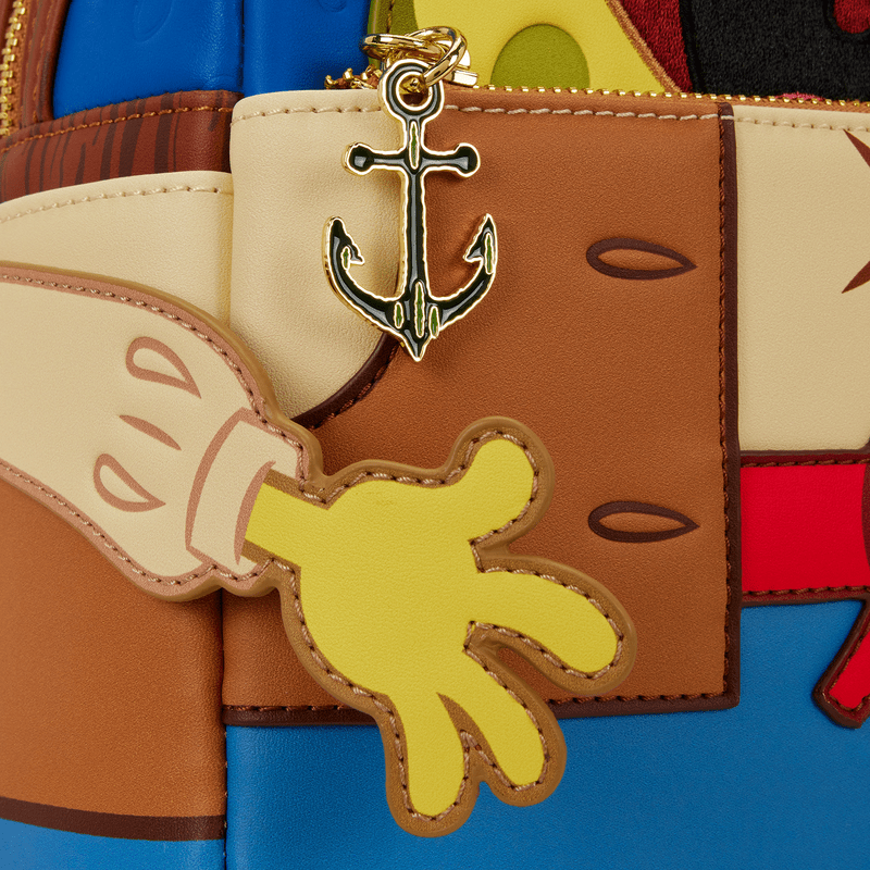Nickelodeon SpongeBob Pirate Costume Mini Backpack with bold character face