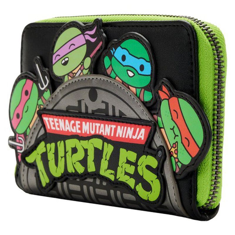 Loungefly Nickelodeon Teenage Mutant Ninja Turtles Sewer Cap Zip Around Wallet