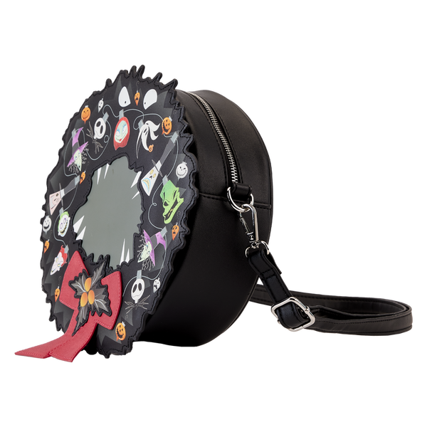 Loungefly Nightmare Before Christmas Figural Wreath Crossbody - Leo's Treasure Box