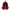 Red backpack with a character design on a white background