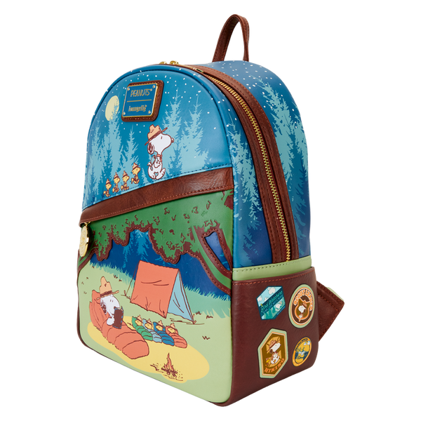 Loungefly Peanuts 50th Anniversary Snoopy's Beagle Scouts Mini Backpack - Leo's Treasure Box