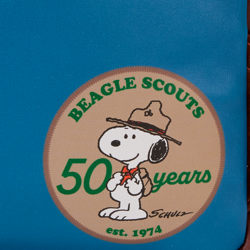 Loungefly Peanuts 50th Anniversary Snoopy's Beagle Scouts Mini Backpack - Leo's Treasure Box