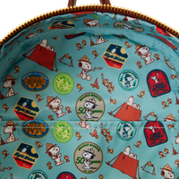 Loungefly Peanuts 50th Anniversary Snoopy's Beagle Scouts Mini Backpack