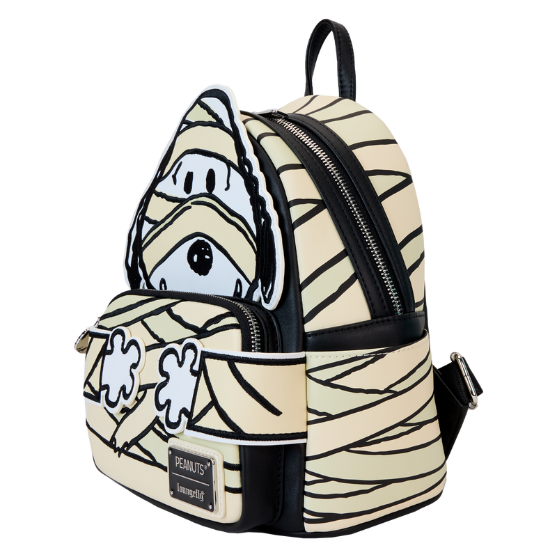 Loungefly Peanuts Snoopy Mummy Cosplay Glow Mini Backpack