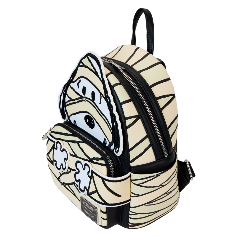 Loungefly Peanuts Snoopy Mummy Cosplay Glow Mini Backpack