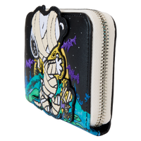 Loungefly Peanuts Snoopy Mummy Haunt Glow Zip Around Wallet