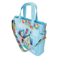 Loungefly Pixar Up 15th Anniversary Balloon House Convertible Backpack & Tote Bag