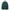 A dark green backpack featuring an embossed pattern of fruits shown from the back against a plain white background.