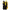 A black plush backpack with bright yellow accents, including the straps, zipper trim, and side details, shown from a side profile view on a white background.