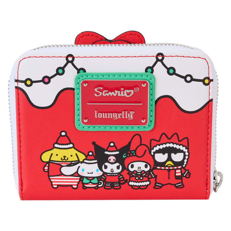 Loungefly Sanrio Christmas Wreath Zip Around Wallet