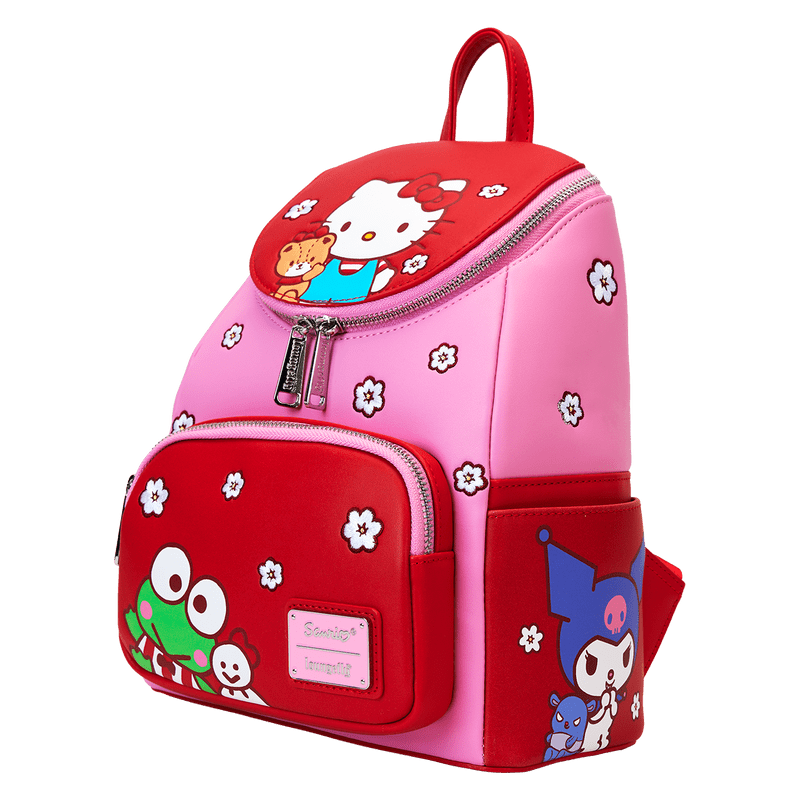 Loungefly Sanrio Hello Kitty & Friends Color Block Mini Backpack - Leo's Treasure Box