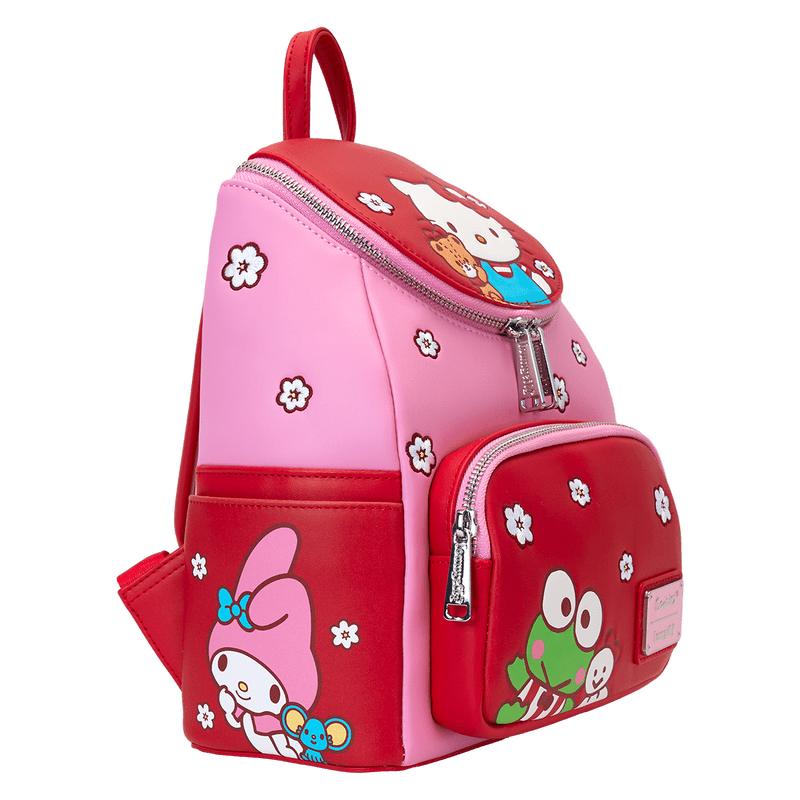 Loungefly Sanrio Hello Kitty & Friends Color Block Mini Backpack - Leo's Treasure Box