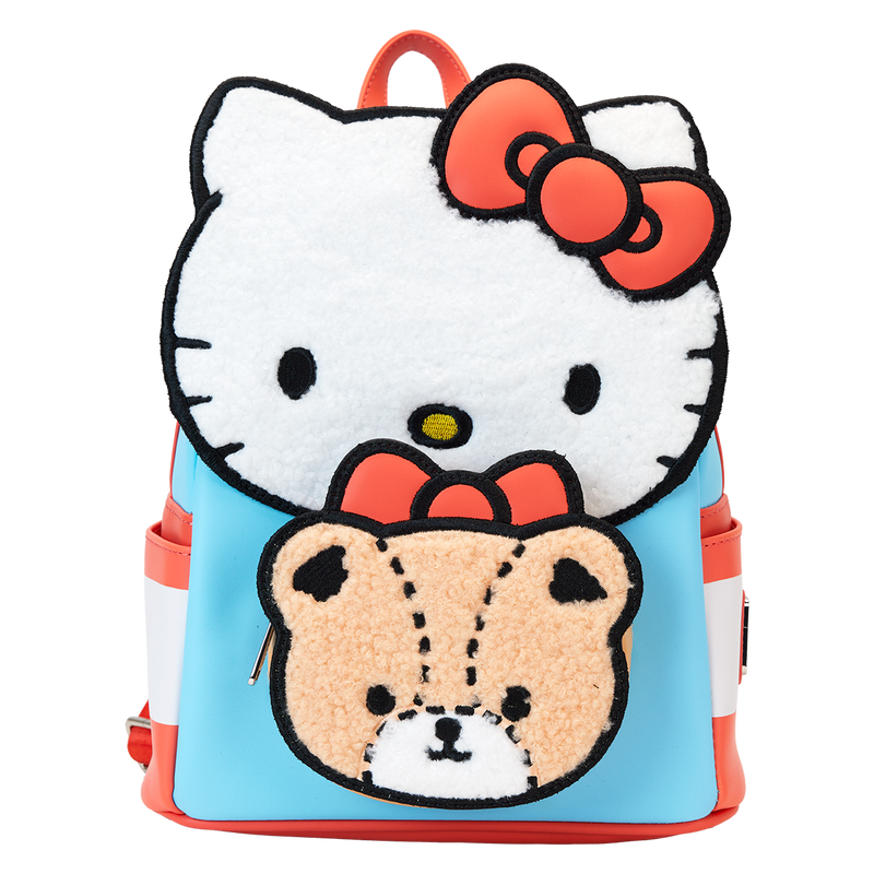 Loungefly Sanrio Hello Kitty & Tiny Chum Bear Sherpa Mini Backpack