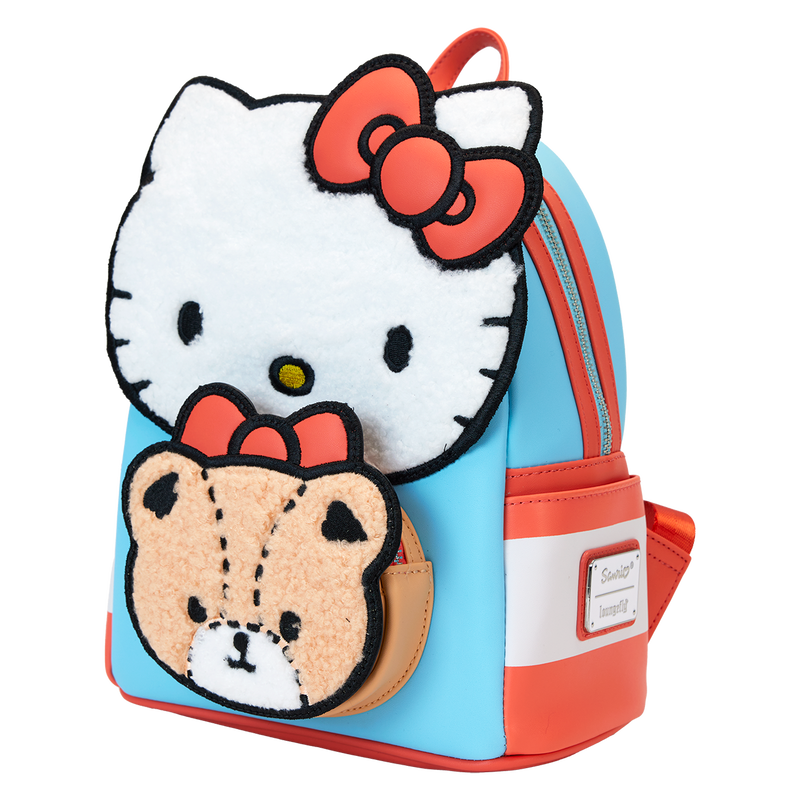 Loungefly Sanrio Hello Kitty & Tiny Chum Bear Sherpa Mini Backpack - Leo's Treasure Box