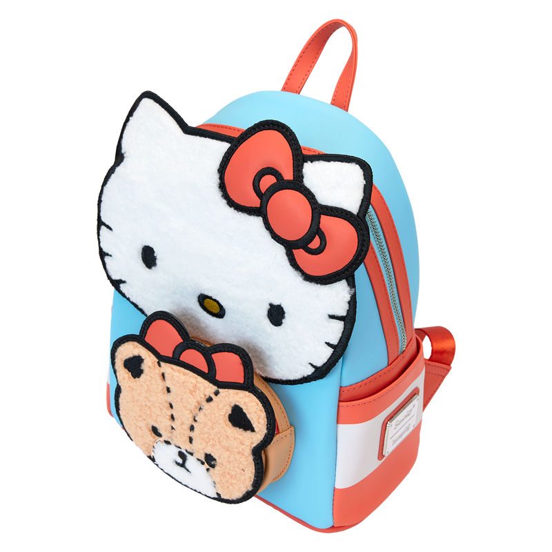 Loungefly Sanrio Hello Kitty & Tiny Chum Bear Sherpa Mini Backpack - Leo's Treasure Box