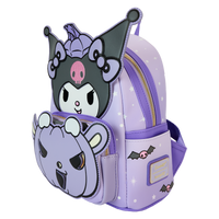 Loungefly Sanrio Kuromi Pumpkin Light Up Glow Mini Backpack