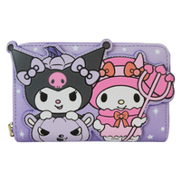 Loungefly Sanrio Kuromi & My Melody Glow Zip Around Wallet