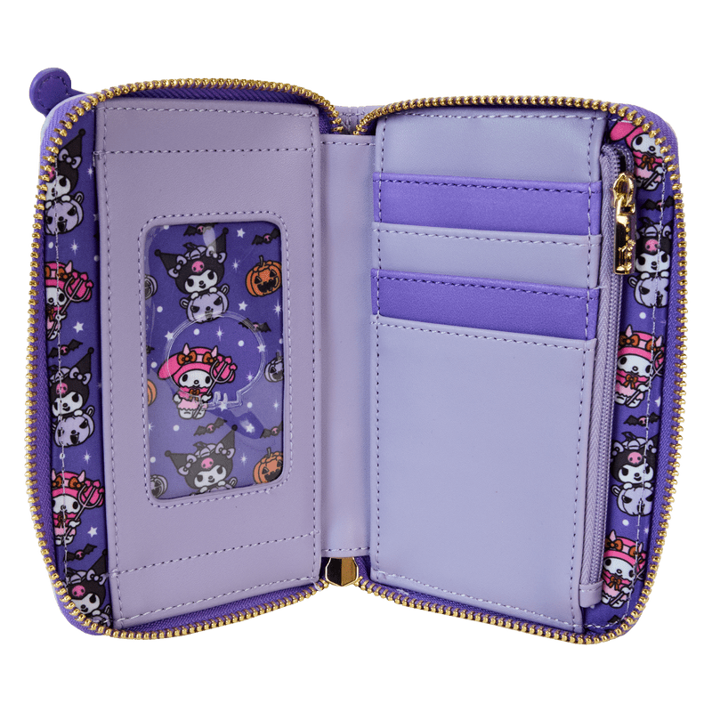 Loungefly Sanrio Kuromi & My Melody Glow Zip Around Wallet - Leo's Treasure Box