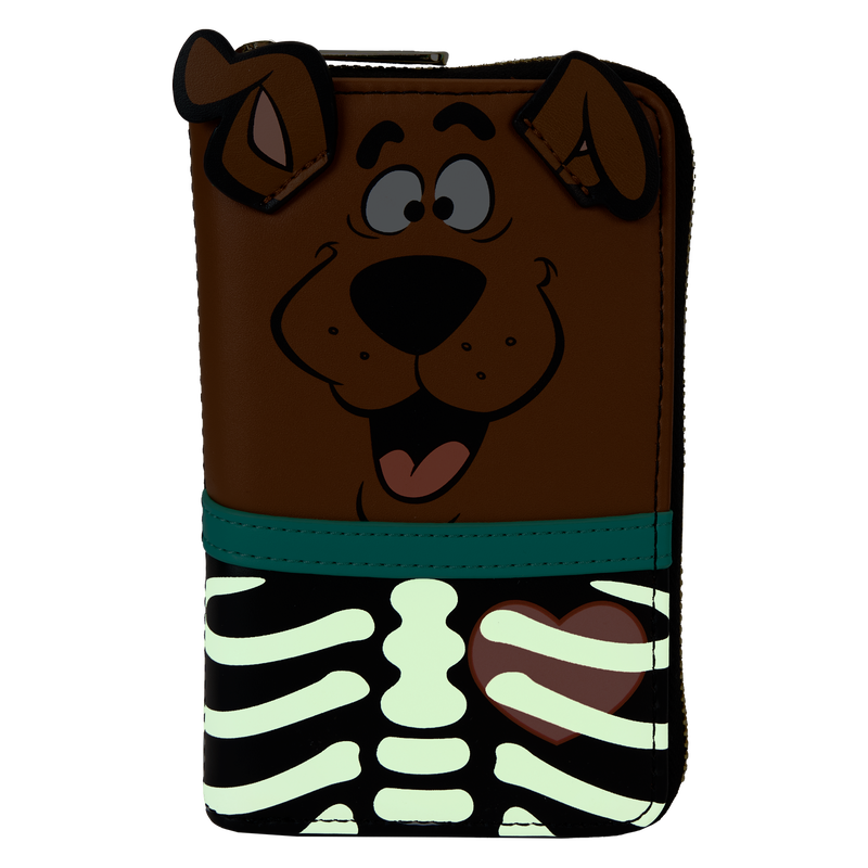 Loungefly Scooby-Doo™ Skeleton Cosplay Glow Zip Around Wallet