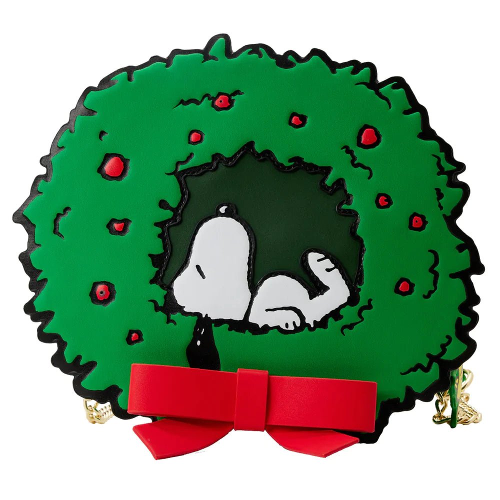 Loungefly Snoopy Woodstock Light Up Wreath Crossbody Bag - Leo's Treasure Box