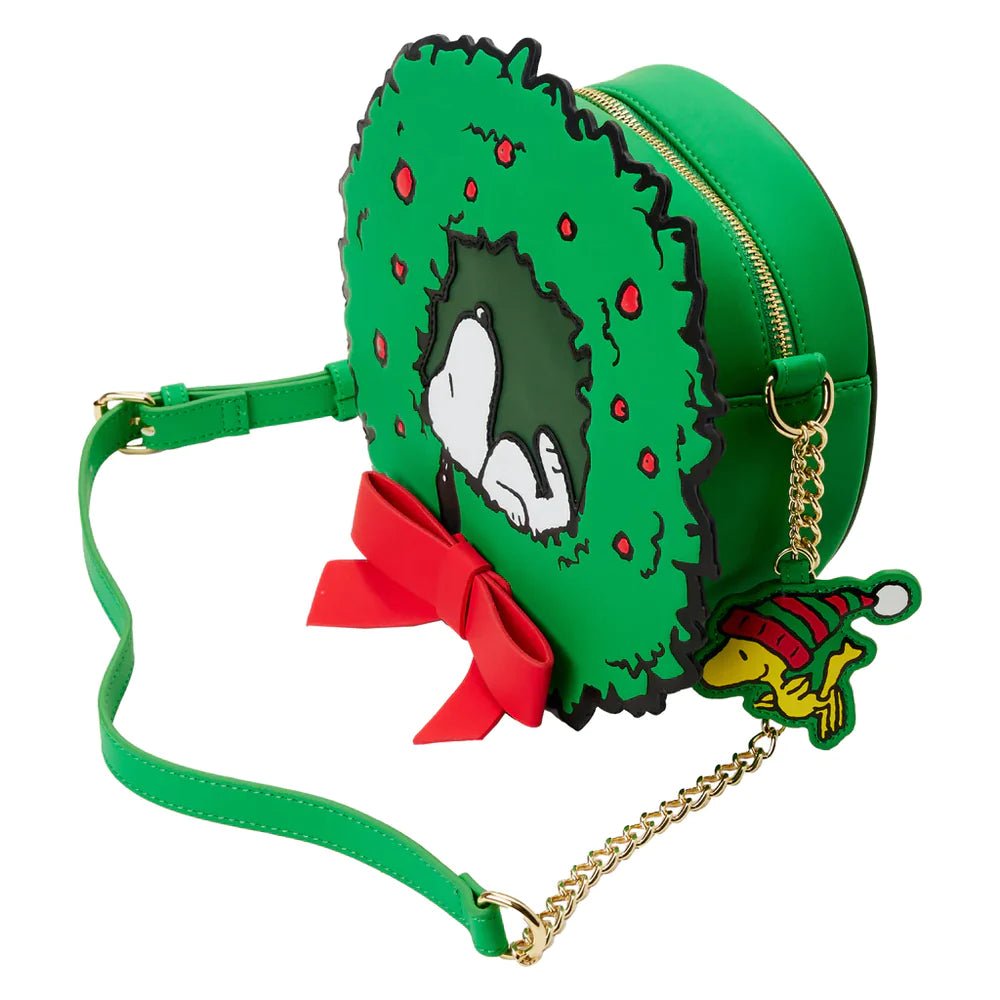 Loungefly Snoopy Woodstock Light Up Wreath Crossbody Bag - Leo's Treasure Box