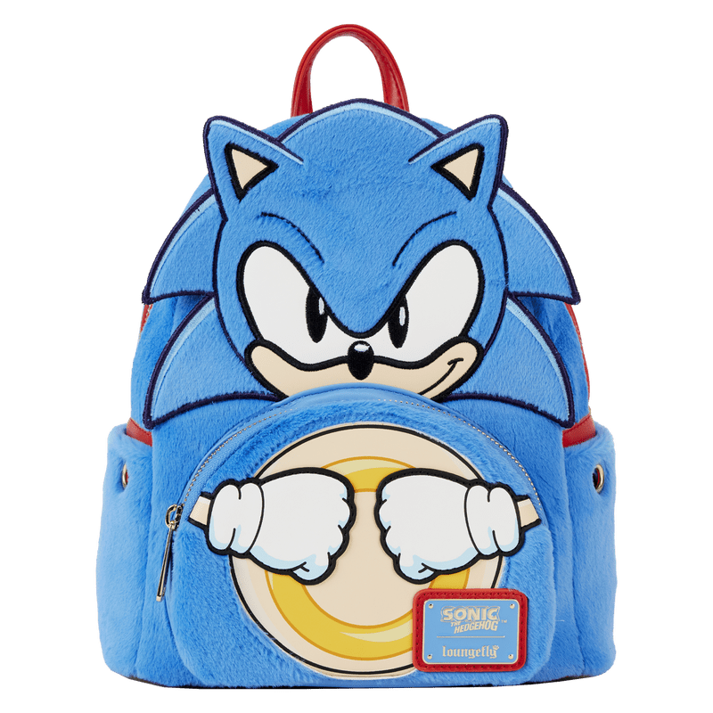 Loungefly Sonic the Hedgehog Classic Cosplay Plush Mini Backpack - Leo's Treasure Box