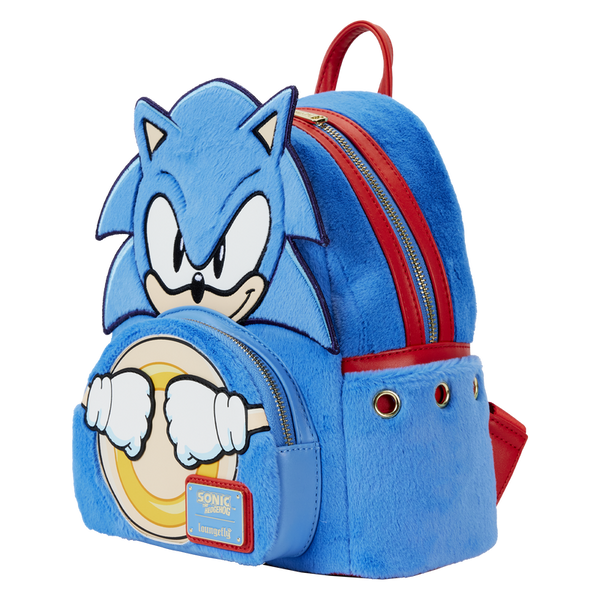 Loungefly Sonic the Hedgehog Classic Cosplay Plush Mini Backpack