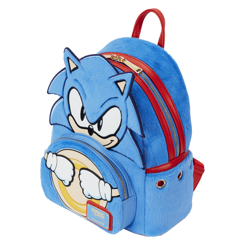 Loungefly Sonic the Hedgehog Classic Cosplay Plush Mini Backpack - Leo's Treasure Box