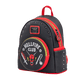 Black backpack with red accents and 'Hellfire Club' design on a white background