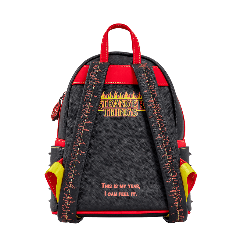 hellfire mini backpack STRANGER THINGS SPRAYGROUND Featuring the clubs iconic logo Loungefly Stranger Things Hellfire Club