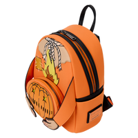 Loungefly Trick 'R Treat Flaming Pumpkin Head Sam Light Up Glow Mini Backpack