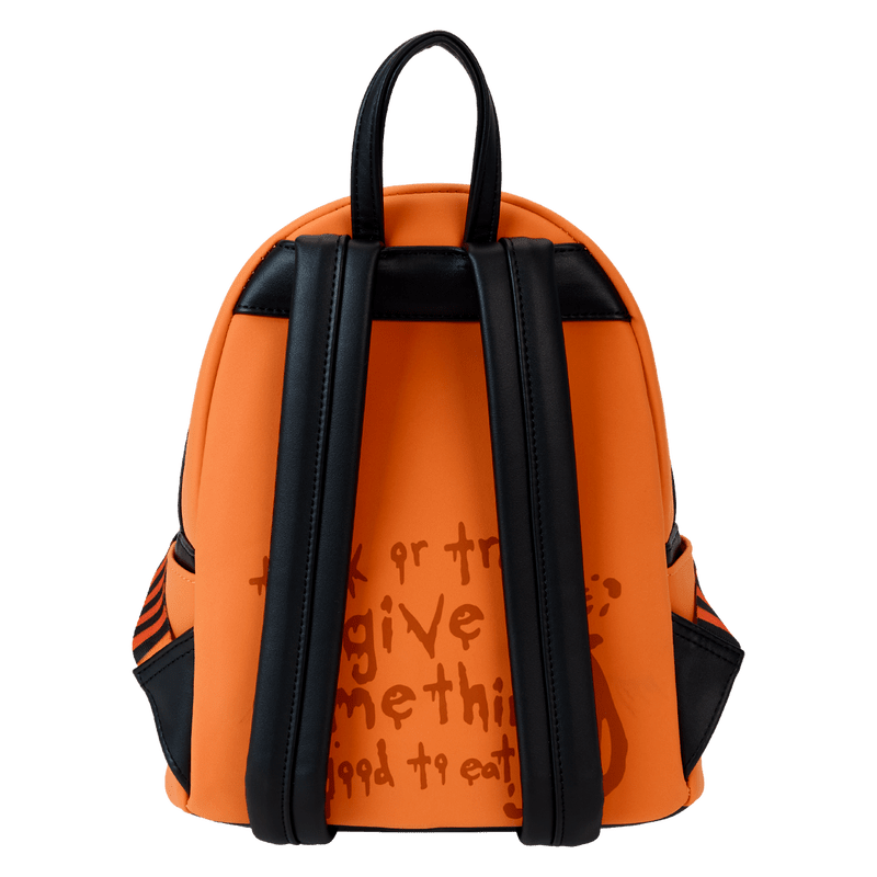 Loungefly Trick 'R Treat Flaming Pumpkin Head Sam Light Up Glow Mini Backpack - Leo's Treasure Box