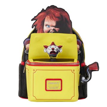 Backpack with character design on a white background