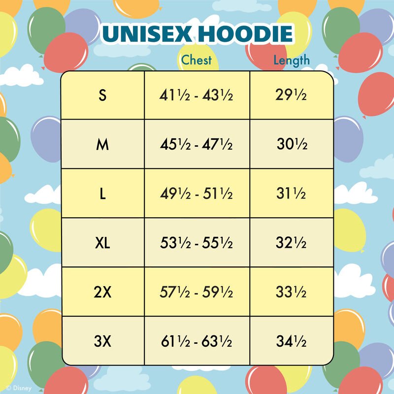 Loungefly Up 15th Anniversary Color Block Unisex Hoodie - Leo's Treasure Box