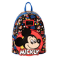 Loungefly mini backpack with all-over print of classic Mickey Mouse poses

