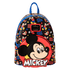 Loungefly mini backpack with all-over print of classic Mickey Mouse poses

