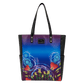 Colorful tote bag with floral design 
