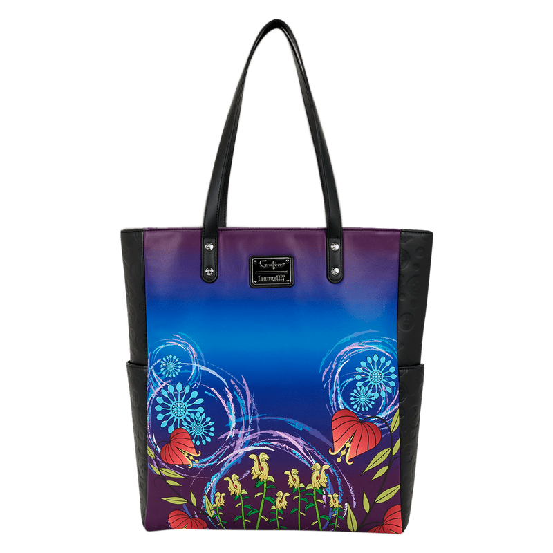Colorful tote bag with floral design 
